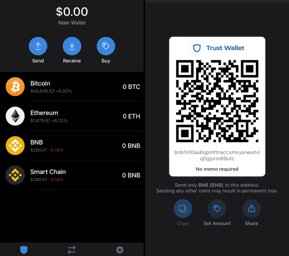 Step 2. Set up your TrustWallet Step 2. Set up your TrustWallet